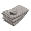 Imabari Towel Bath Waffle Towel Made In Japan Towels, 3-Piece Set, 60x125cm, 100% Cotton, Absorbent, Quick-Drying, (Light Gray)