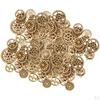 100x Mixed Size Unfinished Wood Gear Embellishments for Diy Decoration