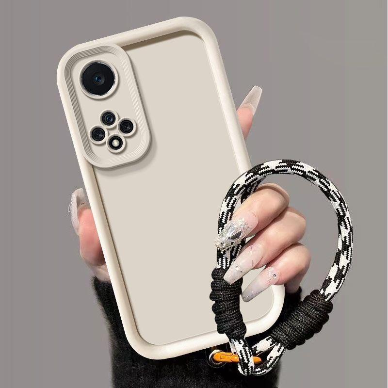 Для Huawei Nova 9 Чехол Huawei Nova9 NAM-LX9 NAM-L09 Чехол для телефона Плетеный шнурок Чехол с эффектом кожи Защита Противоударный чехол