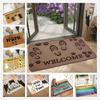 Cartoon Paw Print Home Decor Carpet Washable Welcome Doormat Non Slip Floor Mat for Living Room Bedroom Coffee Table Kitchen Rug