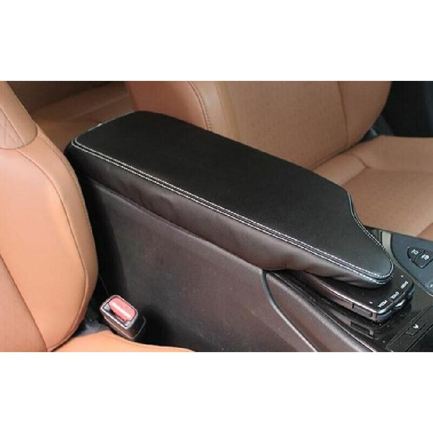 Black Leather Car Armrest Box Protector Cover Fit For Lexus UX200 250h -