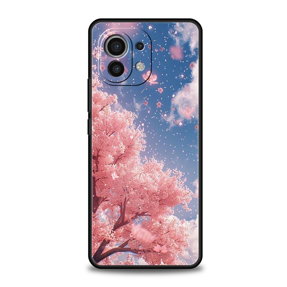 Korean Flower Phone Case Cover for Xiaomi Mi 17 15 14 13 12 11 Ultra 15T 14T 13T 12T 11T Pro Lite 5G Soft TPU Shell Fundas Capas