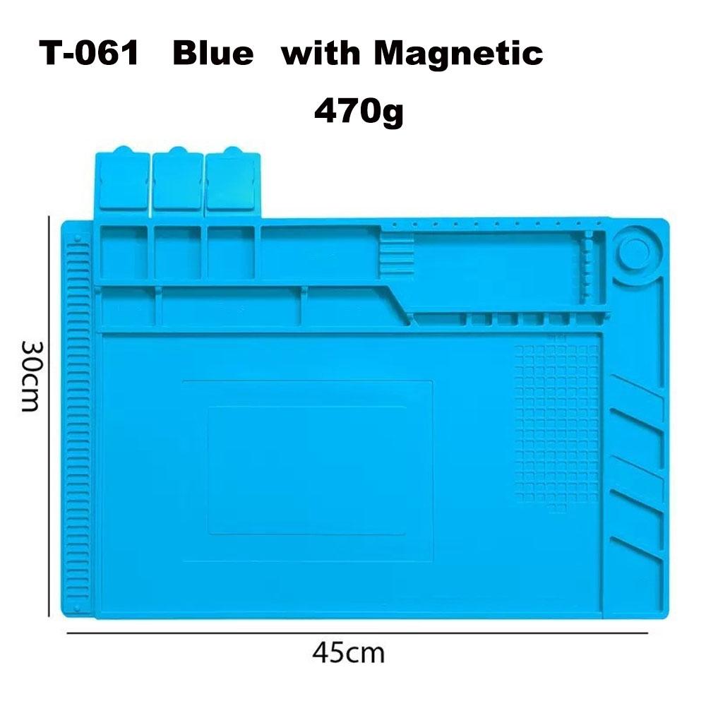 Heat-Resistant Insulation Pad Mobile Phone Repair Workbench with Magnetic Screw Position Silicone Mat for Motherboard Welding