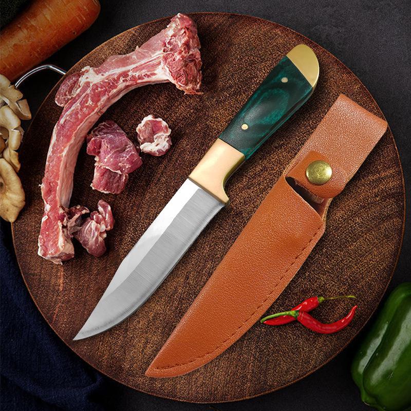 2025 Новый дизайн ручной работы из кованой нержавеющей стали нож для мяса, нож для стейка, бытовой нож для резки мяса и фруктов, ручной нож для сбора мяса