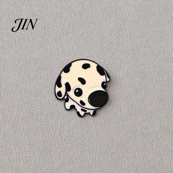 Three-dimensional Puppy Brooch Pin, 3D Shape Lapel Metal Enamel Animal Pin Technology Backpack Decorative Badge for Jackets Bags Hats Gift