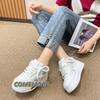 Женская спортивная обувь 2024 года, новая весна-осень, удобная модная белая женская обувь для скейтбординга с толстой подошвой, женские повседневные кроссовки