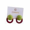 Lightweight Round Stud Earrings Color-Mixed Party Jewelry Resin Stud Earrings  Daily Outfits
