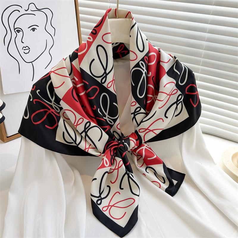 Шелковый шарф Гингко билоба цветок постепенное изменение цвета matching scarf женский новый квадратный шарф 91 см твил шелк жаккард шаль