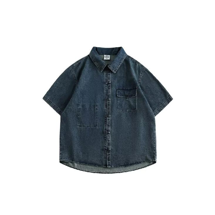 Летняя новая джинсовая куртка в китайском стиле в винтажном стиле для мужчин и женщин, свободный джинсовый топ с ретро-пуговицей