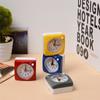 Simple Battery Operated No Tick Number Clock Alarm Clock Bedside Clocks Home Decor