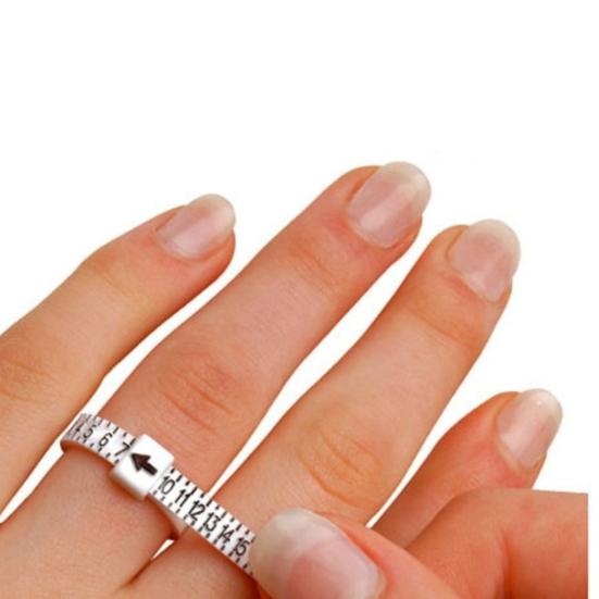 Стандартный размер кольца на палец в Великобритании/США, измерительная лента ручной работы, линейка, измерительный инструмент