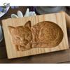 Cookie Stamp 3D Gingerbread Cookie Mold Carved Cookie Mold Baking Mold Wooden Cookie Mold