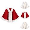 Women's Fashion Coat Cheongsam Wedding Dress Bright Beads Solid Color Knitted With Velvet Shawl Versatile Women's Cape