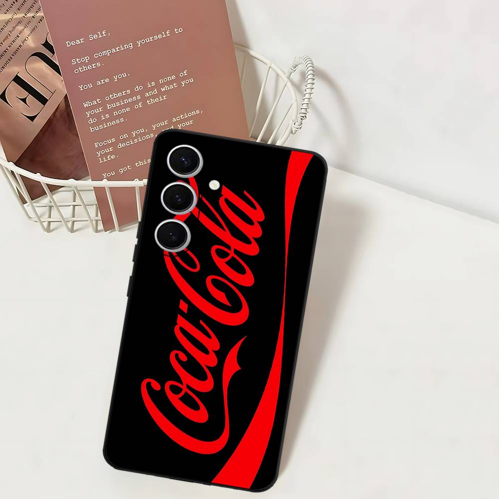 Чехол для телефона с винтажным логотипом C-Coca C-cola для Samsung S 24 Fe 25 Ultra Plus 20 Lite 21 30 22 23 24 22 Ultra 5G Fundas