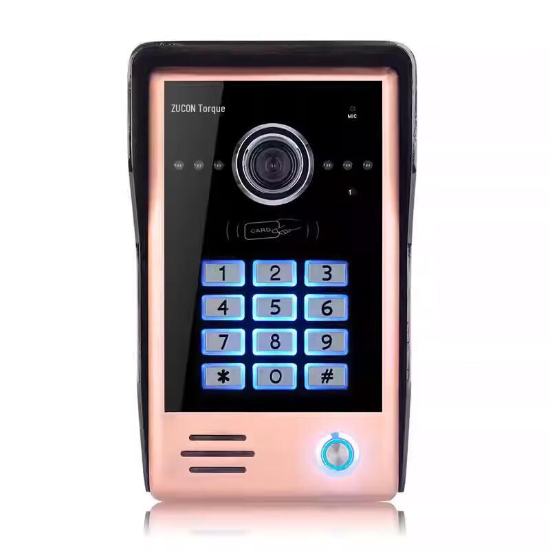 Проводная видеодомофонная система ZUCON с HD ночным видением, штекер CN (адаптер в комплекте)
