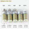 HOMZY 7-15W E27 LED Lamp E14 LED SMD5730 220V Corn Light Bulbs 24 36 56 72 LEDs Lamparas LED Chandelie for Home Decor Ampoule Led Light