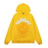 Sp5der FW23 Hoodie Unisex Streetwear Pullover Sweatshirt With Web Print Loose Fit Cotton Blend