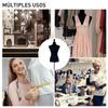 Sewing Mannequin Adjustable to 130-168 cm with Wooden Tripod for Fashion Photography Garment Display Black