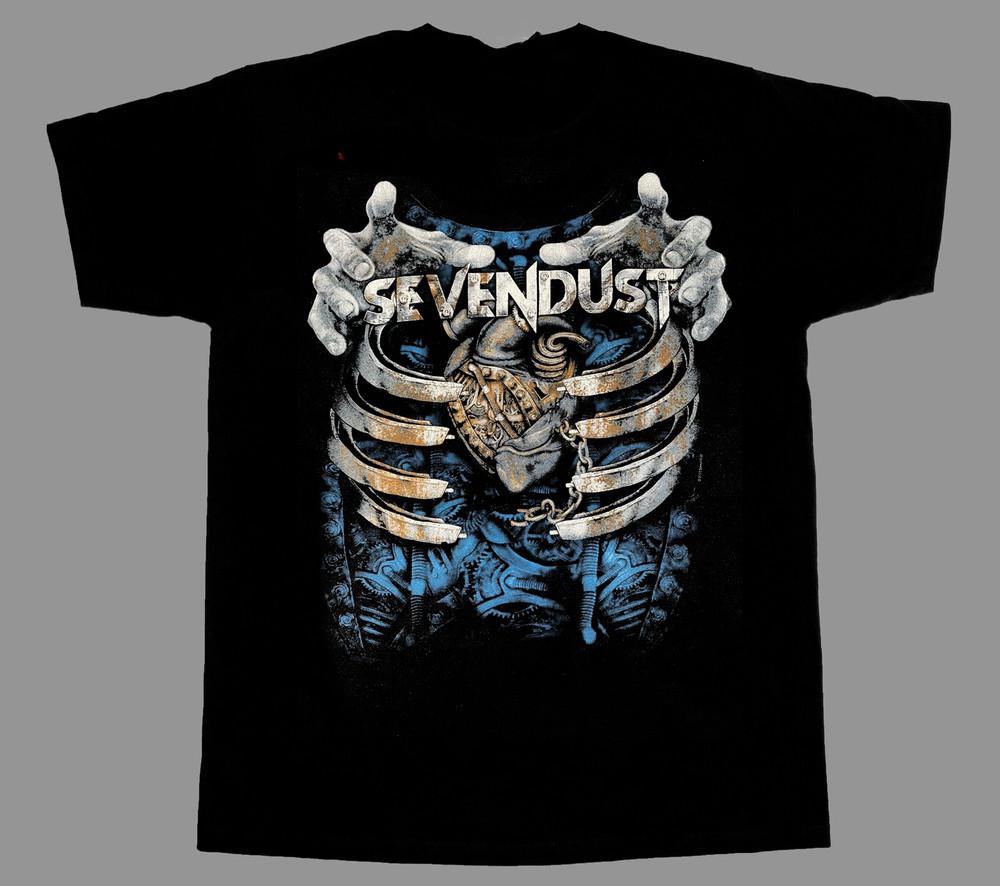 Vtg Rare Sevendust Band Gift For Fan Shirt For Men Cotton Black All Size DI325 Unisex T-Shirt