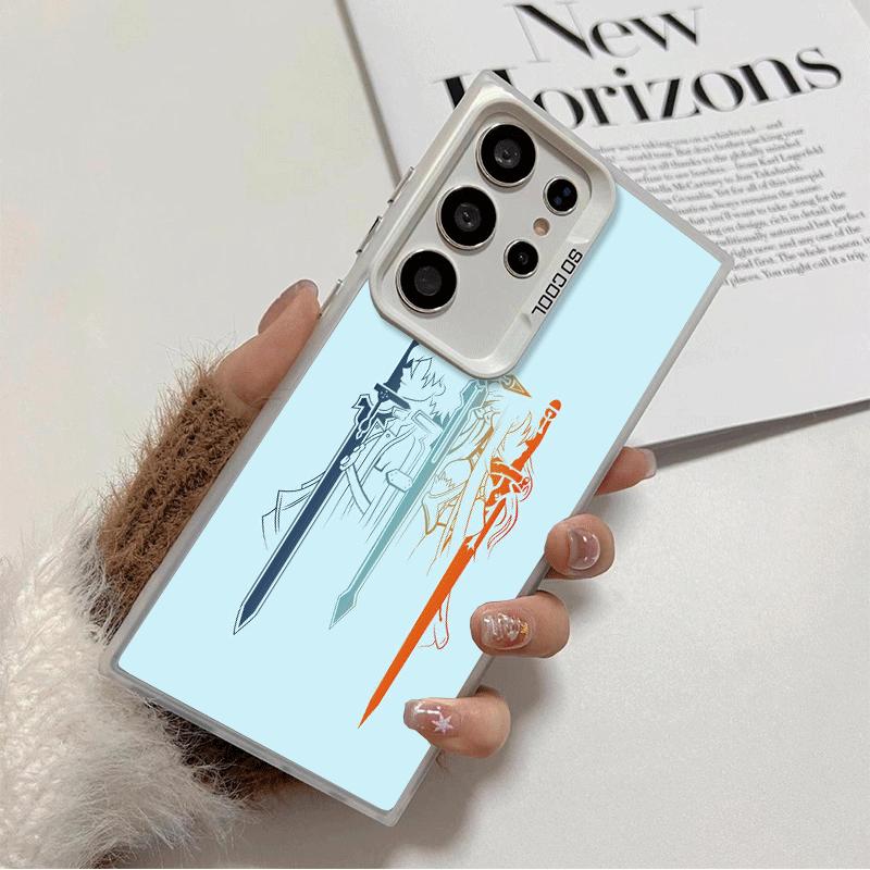 Мягкий чехол для телефона Sword Art Online для Samsung Galaxy S24 S25 FE S26 Edge S23 Ultra S22 Plus S21 + Ударопрочная задняя крышка