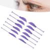 1 пара фиолетовых щипцов для завивки ресниц, подушечки для завивки ресниц с вспомогательными полосками, силиконовые стержни для подтяжки ресниц