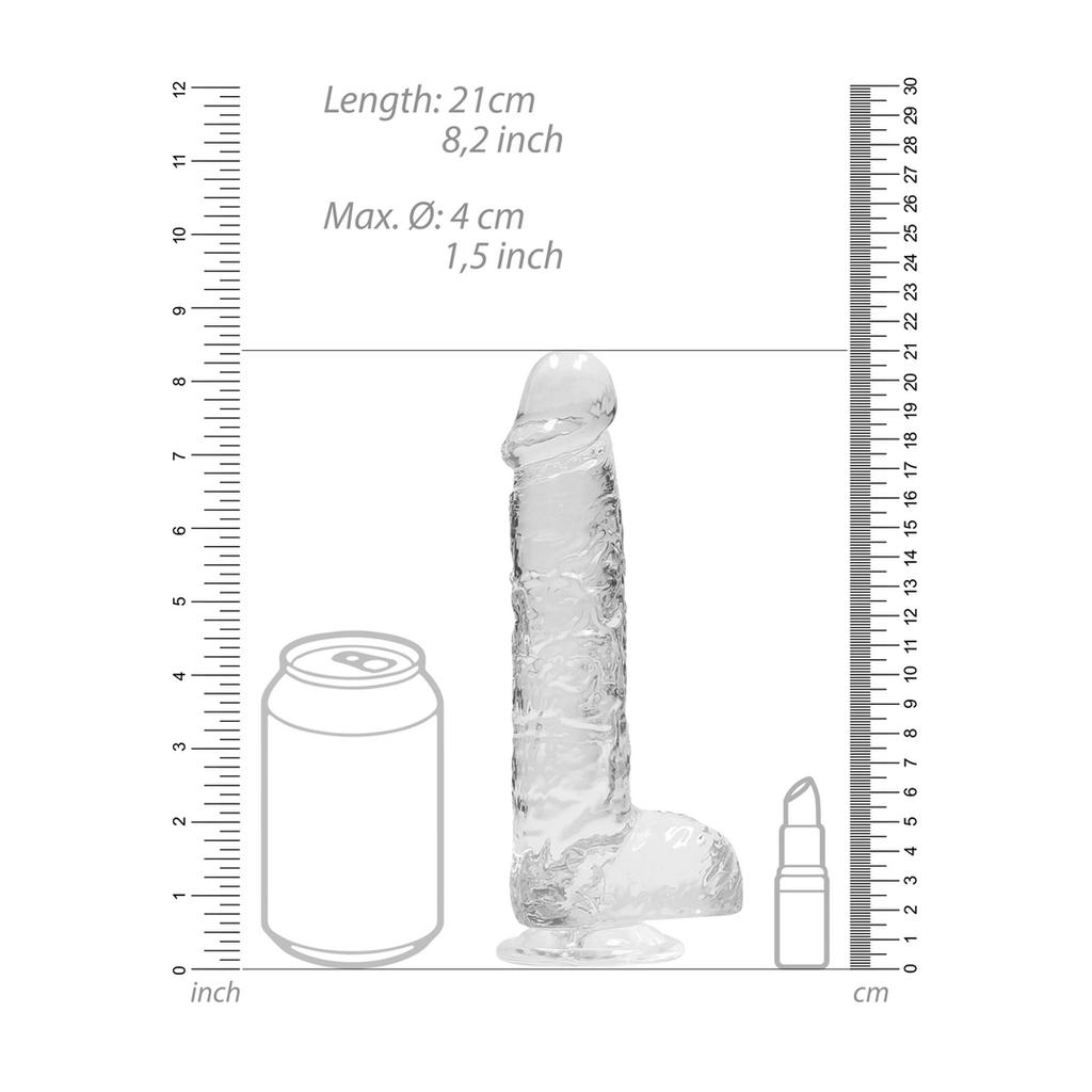 RealRock - Realistic dildo with testicles 21 cm