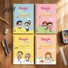 Early Elementary School Writing Exercises 4Pcs Exercise Book for Children Ages 3-10 Handwriting Workbook Kit with English Language Learning