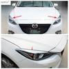 Для Mazda 3 AXELA 2014 2015 2016 Передняя фара Накладка Бровь Декоративная Накладка Хром ABS Автоаксессуары Внешний вид