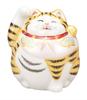 Kutani Ware Iwataya No. 4 Lucky Beckoning Cat with Gold Leaf K9-1548