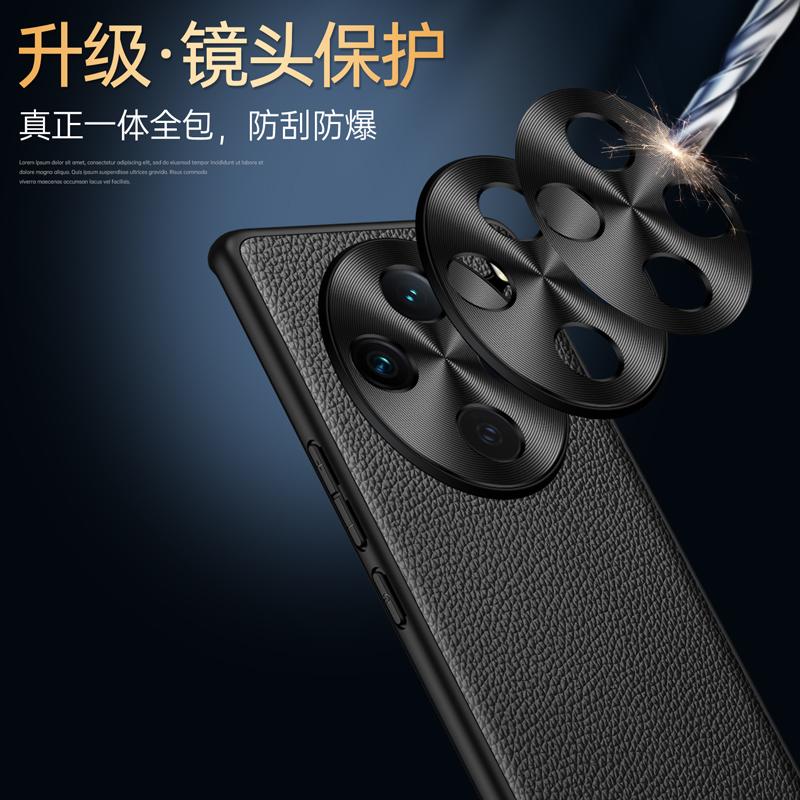 Для Vivo X200 X200s Pro Ultra Чехол из натуральной кожи в стиле Litch с узором CD, защита всей области камеры, матовая мягкая крышка из ТПУ