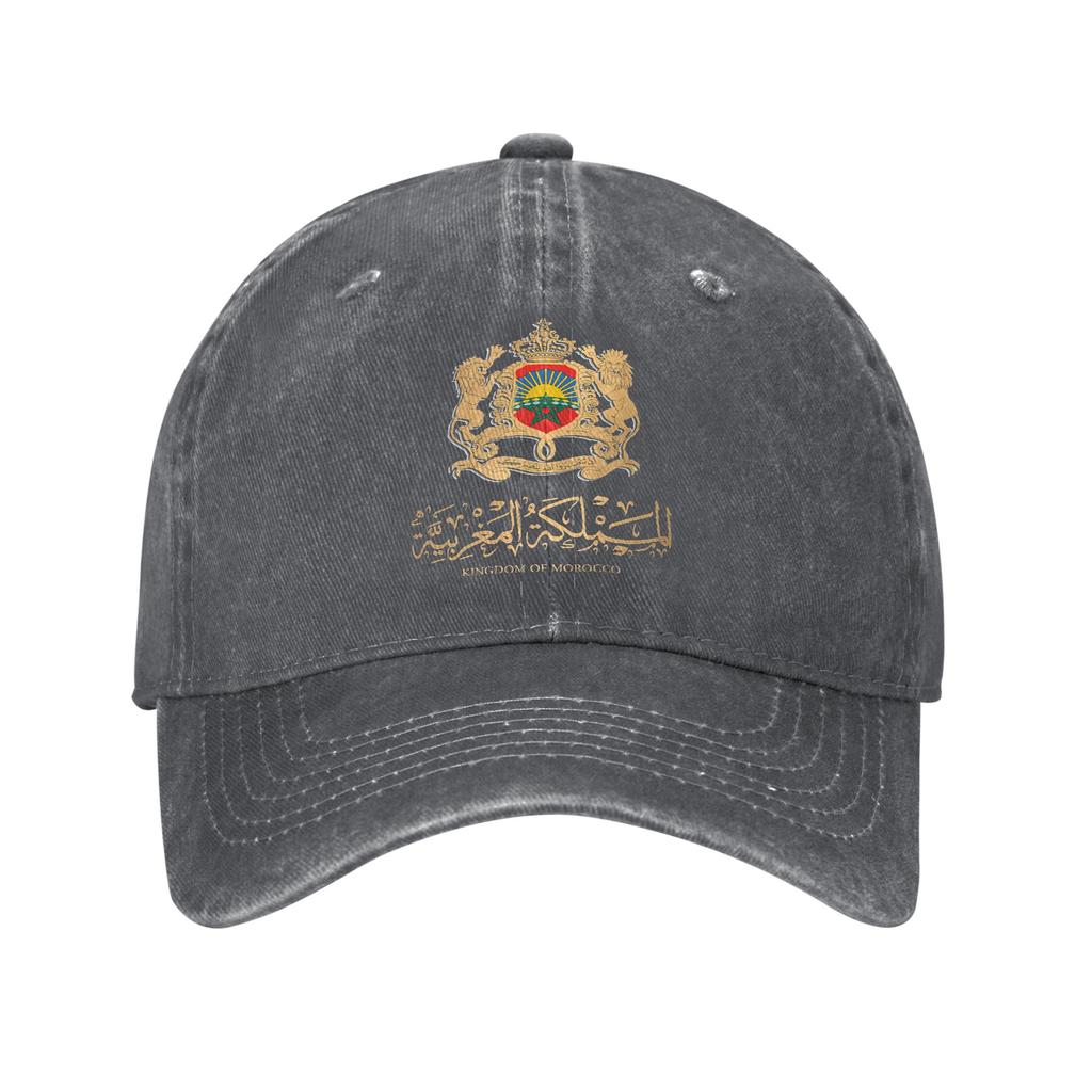 Morocco Flag Washed Baseball Cap Trendy Sun Trucker Hat Spring Women Men Tennis Skate Baseball Caps