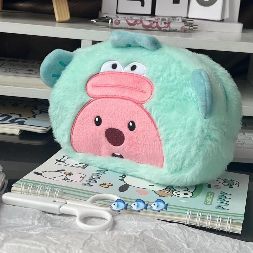 Большая плюшевая пенал-собачка Пача с японским мультяшным рисунком для учеников средней школы