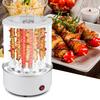 Electric Barbecue Grill Household Infrared Fast Rotating Oven with AntiScald Gloves  (White )