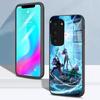 Чехол для телефона D-D-Deltarune для Samsung S26 S25 S24 FE S23 S22 S21 Plus S20 Ultra Note20Ultra Черный стеклянный чехол
