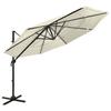 VidaXL 4-Tier Garden Parasol with Aluminum Pole, Patio Sunshade, Sun Shelter, Beach Parasol for Terrace, 313828