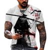 Vintage Samurai T-shirts For Men 3D Japan Style Print Short Sleeve Tops Street Hip Hop Streetwear Ninja Tees Men's T Shirt 3XL