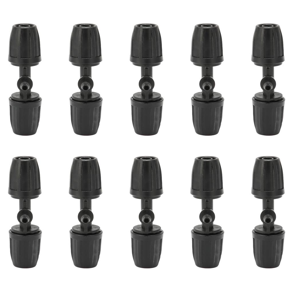 10Pcs 8/11 To 4/7 Reducing Tee with Buckle Garden Irrigation Atomizing Tubing Barbed Connector