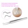 Stainless Steel Acne Blackhead Eliminating Tweezer Beauty Nipper Makeup Cosmetic Tool