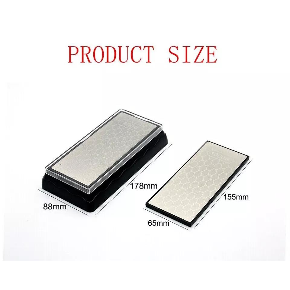 DE Warehouse 24H Shipping Free Delivery 400&1000 600&1200 LARGE DOUBLE-SIDED DIAMOND SHARPENING STONE SHARPENER GRIT KITCHEN