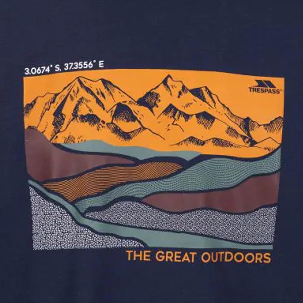 Mens Flinder Printed Long-Sleeved T-Shirt