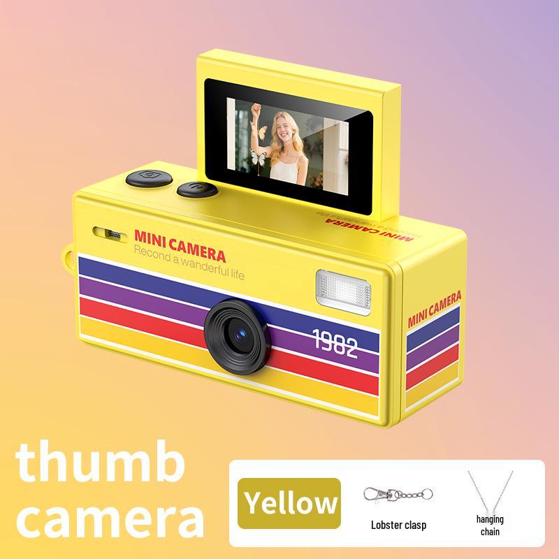 Retro Flip Screen Mini Digital Camera for Kids - Portable and Compact