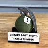 Complaint Department Desk Sign 3D Printed Gift, Funny Complaint Department Sign Decor With Take A Number Tag, Gift  Prank For Your Coworker