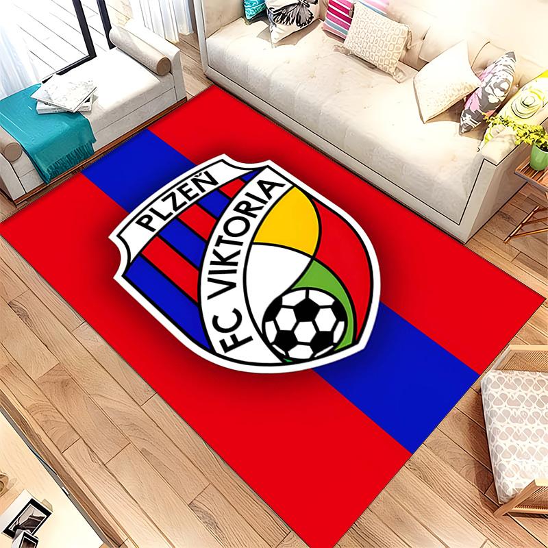 FC Viktoria Plzen (1) Rug Suitable For Living Rooms Bedrooms Computer Rooms Dining Areas And Placement Under Tables And Chairs Also An Ideal Choice F