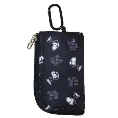 MARIMOCRAFTSNOOPY Joe Cool Монохромный ключница x x Peanuts Ключ Ключ и пропуск Катушка для ключей Флаер, В12,5 Ш7,5 Г2 см, SPIK-454. Кошелек, Чехол, Женский Мужской