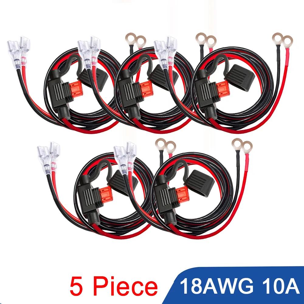 KEBIDU Автомобильное USB-зарядное устройство Розетка Кабель 60 см Жгут проводов Разъем Шнур 18AWG С предохранителем 10А для Автомобиля Морского транспорта Мотоцикла Квадроцикла Дома на колесах Переоборудования