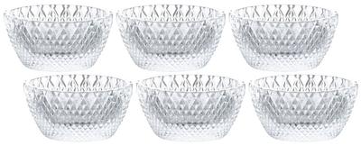 Маленькая миска Прозрачная Диаметр 7 x Высота Ремесло Сёнай Кристалл Маленькая миска Средняя Набор из 6 Кристальное стекло Сделано в Японии 3,5 см F-77690