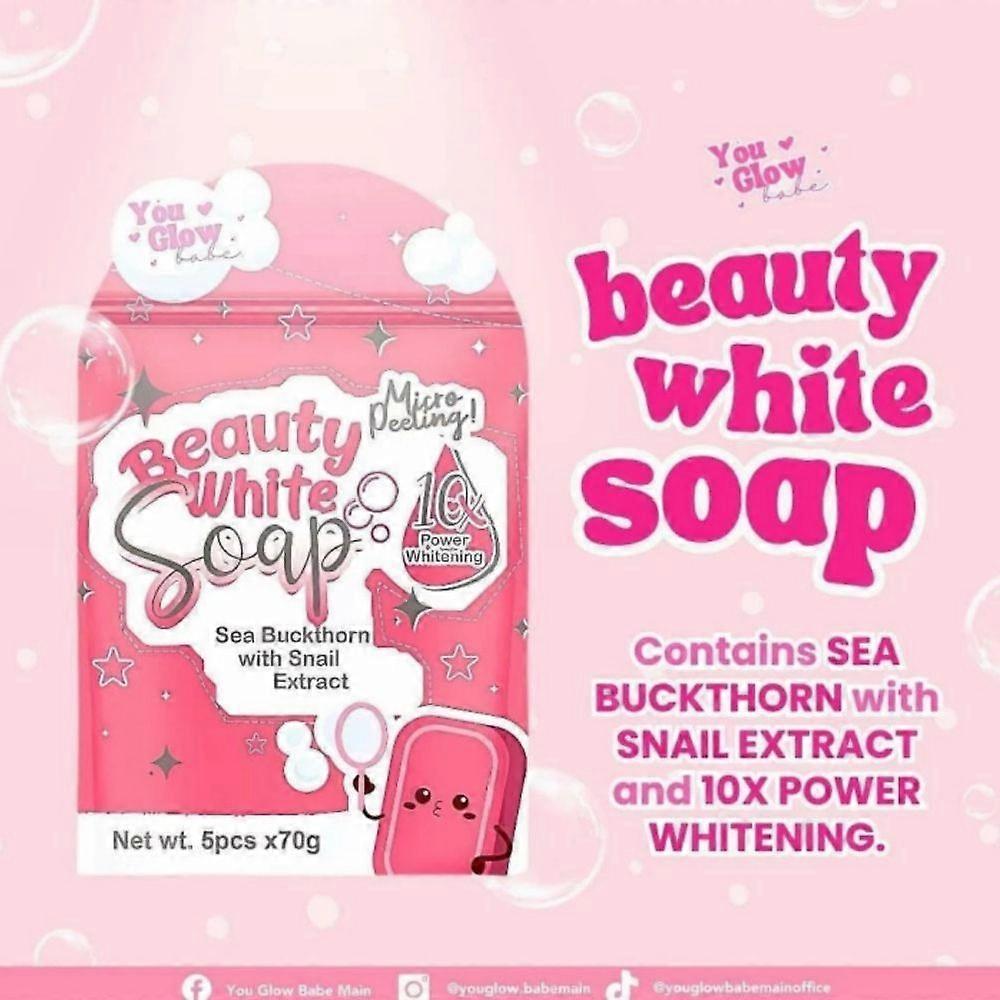 Мыло Beauty White от You Glow Babe, 5 кусков x 70 г