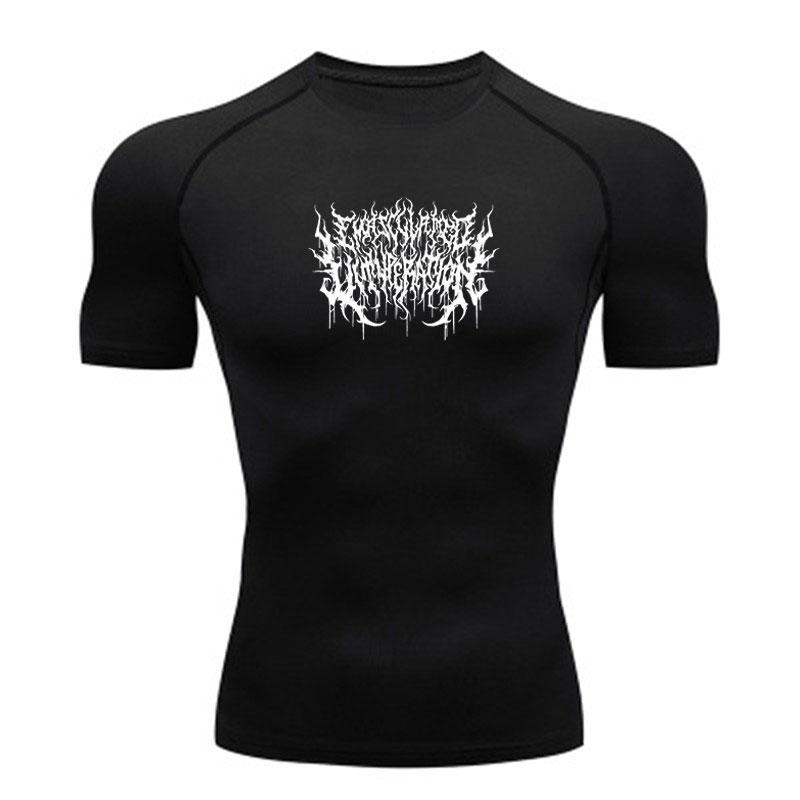 Men's Quick Dry Compression Workout T-shirt, Lightweight Met