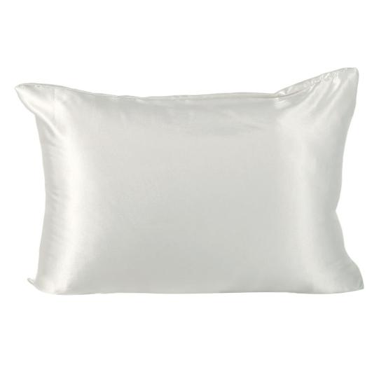 Наволочка из искусственного шелка, глянцевая охлаждающая наволочка стандартного размера 20" x 26" однотонная гладкая наволочка для волос и кожи