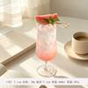 Ins Style High-Foot Juice Glass Creative Flared Rim Glassware Cocktail Glass Sparkling Water Cup Beverage Glass Clear 300ml Set of 2